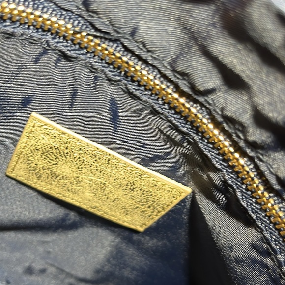 NWT SOUTHERN TIDE gold cracked clutch - Picture 4 of 7